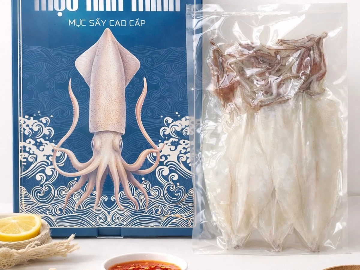 Mực Sấy Ẩm Nhà Minh